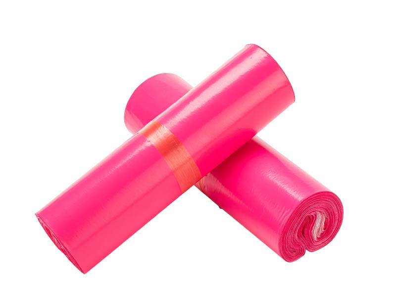 浠水玫红色快递袋-02